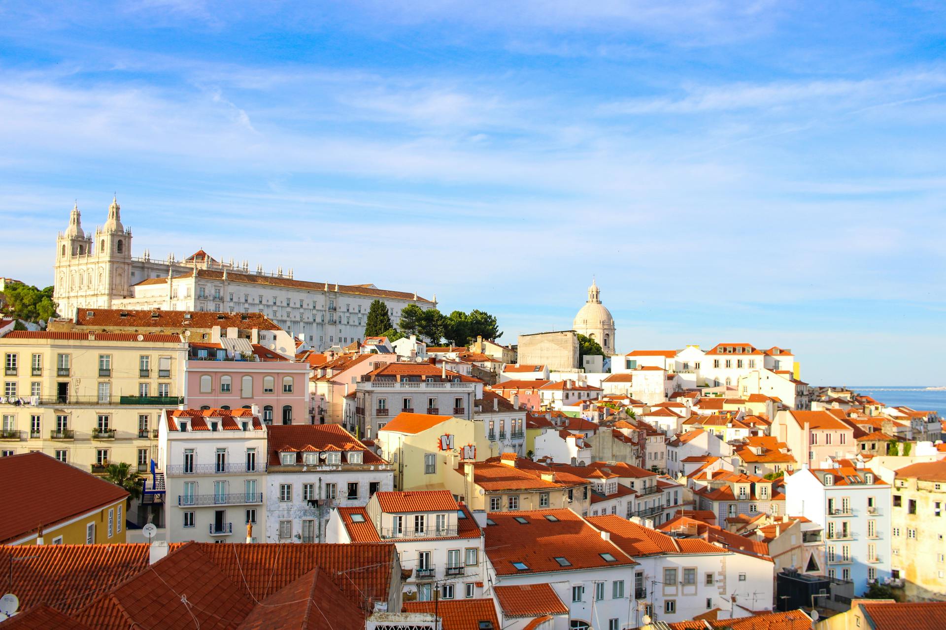 Cityscape of Lisbon.