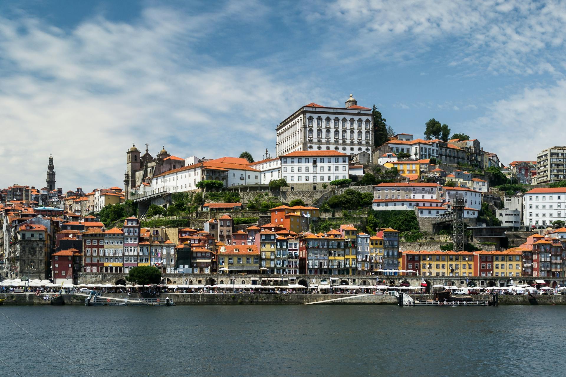 View of Buildings at Porto Waterfront.